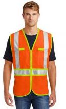 CornerStone®  Adult Unisex ANSI 107 Class 2 Dual-Color Safety Vest